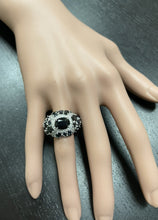 Load image into Gallery viewer, 10.10Ct Natural Blue Sapphire and Natural Diamond 14K Solid White Gold Ring