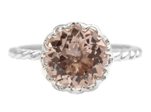 Load image into Gallery viewer, 2.00 Carats Natural Morganite 14K Solid White Gold Ring