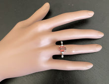 Load image into Gallery viewer, 2.35 Carats Natural Tourmaline and Diamond 14K Solid White Gold Ring