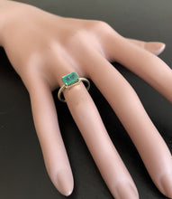 Load image into Gallery viewer, 1.18 Carats Natural Emerald 14K Solid Yellow Gold Ring