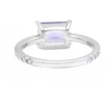 Load image into Gallery viewer, 1.90 Carats Natural Tanzanite and Diamond 14K Solid White Gold Ring