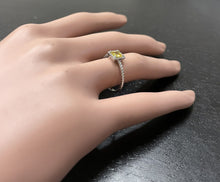 Load image into Gallery viewer, Natural Yellow Sapphire 14K Solid White Gold Ring