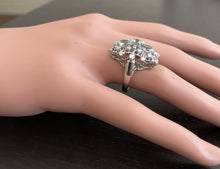 Load image into Gallery viewer, 1.75Ct Natural Aquamarine and Diamond 14K Solid White Gold Ring