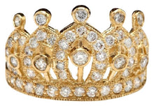 Load image into Gallery viewer, Splendid 1.00 Carats Natural Diamond 14K Solid Yellow Gold Ring