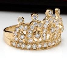 Load image into Gallery viewer, Splendid 1.00 Carats Natural Diamond 14K Solid Yellow Gold Ring