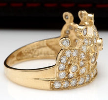 Load image into Gallery viewer, Splendid 1.00 Carats Natural Diamond 14K Solid Yellow Gold Ring
