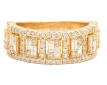 Load image into Gallery viewer, 1.70Ct Natural Diamond 14K Solid Yellow Gold Men&#39;s Ring