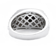 Load image into Gallery viewer, 3.35Ct Natural Black &amp; White Diamond Men&#39;s Ring in 14K Solid White Gold