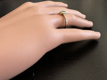 Load image into Gallery viewer, Stunning Natural Emerald and Diamond 14K Solid Yellow Gold Ring