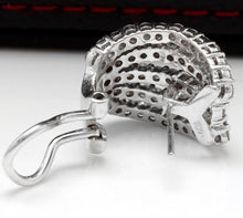 Load image into Gallery viewer, Exquisite 3.60 Carats Natural Diamond 18K Solid White Gold Cluster Earrings