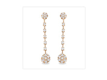 Load image into Gallery viewer, 2.10 Carats Natural VS1-VS2 Diamond 14K Solid Yellow Gold Earrings