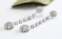 Load image into Gallery viewer, Exquisite 2.10 Carats Natural VS1-VS2 Diamond 14K Solid White Gold Earrings