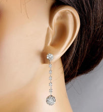 Load image into Gallery viewer, Exquisite 2.10 Carats Natural VS1-VS2 Diamond 14K Solid White Gold Earrings