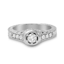 Load image into Gallery viewer, Splendid .65 Carats Natural Diamond 14K Solid White Gold Ring