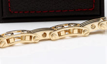 Load image into Gallery viewer, HEAVY Very Impressive 3.35 Carats Natural VS Diamond 14K Solid Yellow Gold Bracelet
