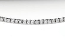 Load image into Gallery viewer, Splendid 5.45 Carats Natural Diamond 18K Solid White Gold Necklace