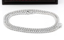 Load image into Gallery viewer, Splendid 5.45 Carats Natural Diamond 18K Solid White Gold Necklace