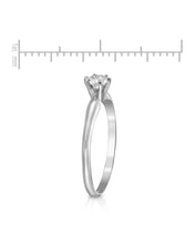 Load image into Gallery viewer, Splendid 0.25 Carats Diamond 14K Solid White Gold Ring