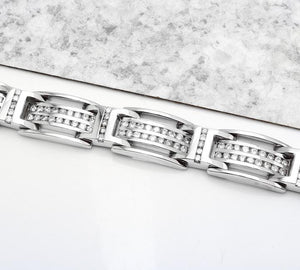 Very Impressive 5.67 Carats Natural Diamond 14K Solid White Gold Bracelet