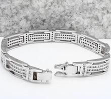 Load image into Gallery viewer, Very Impressive 5.67 Carats Natural Diamond 14K Solid White Gold Bracelet