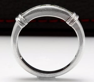 Splendid .50 Carats Natural VS Diamond 14K Solid White Gold Ring