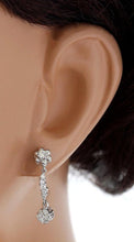 Load image into Gallery viewer, Adorable 1.25 Carats Natural VS Diamond 14K Solid White Gold Earrings