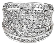 Load image into Gallery viewer, Splendid 3.15 Carats Natural VS Diamond 14K Solid White Gold Ring
