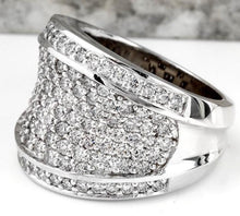 Load image into Gallery viewer, Splendid 3.15 Carats Natural VS Diamond 14K Solid White Gold Ring