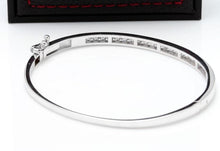Load image into Gallery viewer, Very Impressive 1.35 Carats Natural VS Diamond 14K Solid White Gold Bangle Bracelet