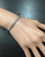 Load image into Gallery viewer, Very Impressive 1.35 Carats Natural VS Diamond 14K Solid White Gold Bangle Bracelet