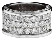 Load image into Gallery viewer, Splendid 4.00 Carats Natural VVS Diamond 14K Solid White Gold Ring