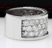 Load image into Gallery viewer, Splendid 4.00 Carats Natural VVS Diamond 14K Solid White Gold Ring