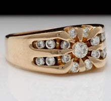Load image into Gallery viewer, Splendid 1.00 Carats Natural VS2 Diamond 14K Solid Yellow Gold Ring