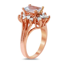 Load image into Gallery viewer, 2.70 Carats Natural Aquamarine and Diamond 14K Solid Rose Gold Ring