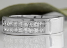 Load image into Gallery viewer, 1.20 Carats Natural VS1 Diamond 14K Solid White Gold Unisex Ring