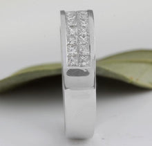 Load image into Gallery viewer, 1.20 Carats Natural VS1 Diamond 14K Solid White Gold Unisex Ring