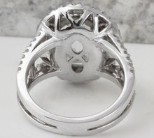 Load image into Gallery viewer, 4.75 Carats Natural Aquamarine and Diamond 14K Solid White Gold Ring