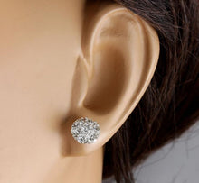 Load image into Gallery viewer, 2.55 Carats Natural Diamond 14K Solid White Gold Stud Earrings