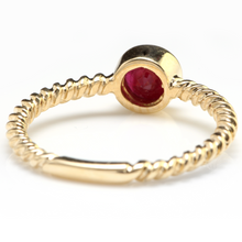 Load image into Gallery viewer, 0.80 Carats Exquisite Natural Ruby 14K Solid Yellow Gold Ring