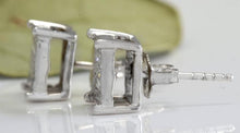 Load image into Gallery viewer, Exquisite 1.25 Carats Natural Diamond 14K Solid White Gold Stud Earrings