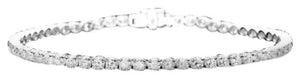 4.90 Carats Natural Diamond 18K Solid White Gold Bracelet