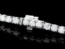 Load image into Gallery viewer, 4.90 Carats Natural Diamond 18K Solid White Gold Bracelet
