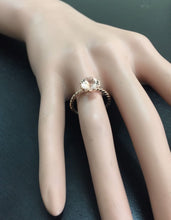 Load image into Gallery viewer, 2.00 Carats Exquisite Natural Morganite 14K Solid Rose Gold Ring