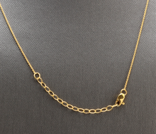 Load image into Gallery viewer, Splendid 14k Solid Yellow Gold Bar Necklace with Diamond Accent