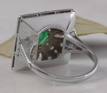 Load image into Gallery viewer, 2.44 Carats Natural Emerald and VS Diamond 14K Solid White Gold Ring