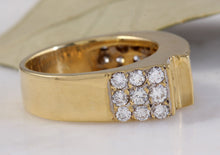 Load image into Gallery viewer, Splendid 1.70 Carats Natural VVS Diamond 18K Solid Yellow Gold Ring