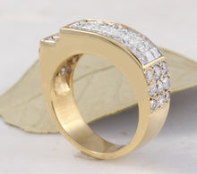 Load image into Gallery viewer, Splendid 1.70 Carats Natural VVS Diamond 18K Solid Yellow Gold Ring