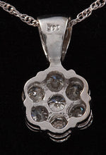 Load image into Gallery viewer, Splendid .88 Carats Natural Diamond 14K Solid White Gold Necklace