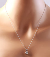 Load image into Gallery viewer, Splendid .88 Carats Natural Diamond 14K Solid White Gold Necklace