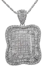 Load image into Gallery viewer, Splendid 7.28 Carats Natural VVS Diamond 18K Solid White Gold Necklace